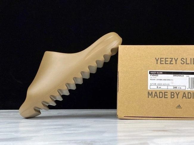 FV8425 Adidas Yeezy Earth Brown Slide 0825